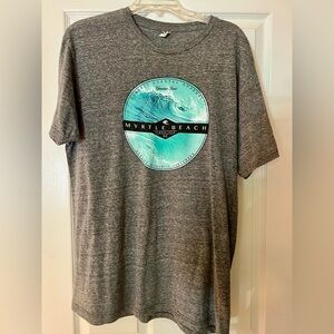 Gray Myrtle Beach Men’s Large Graphic T-Shirt